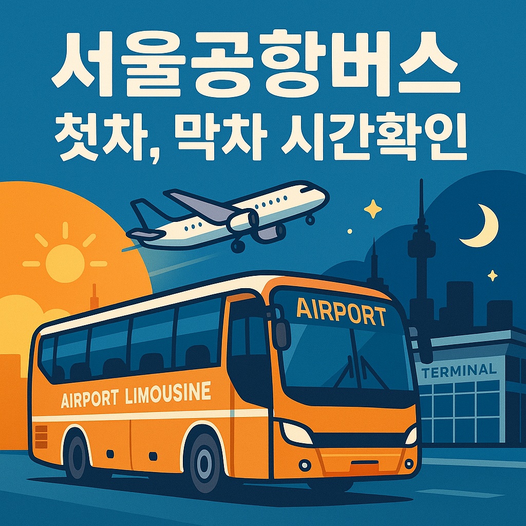 서울공항버스 첫차, 막차 시간 확인법