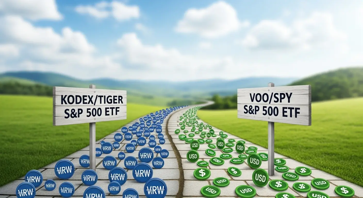 원화로 투자하는 국내 상장 ETF와 달러로 투자하는 미국 상장 ETF의 선택