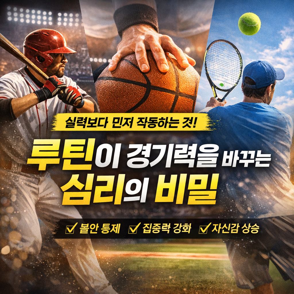 경기 전 그 사소한 행동 하나가 결과를 바꾸는 이유