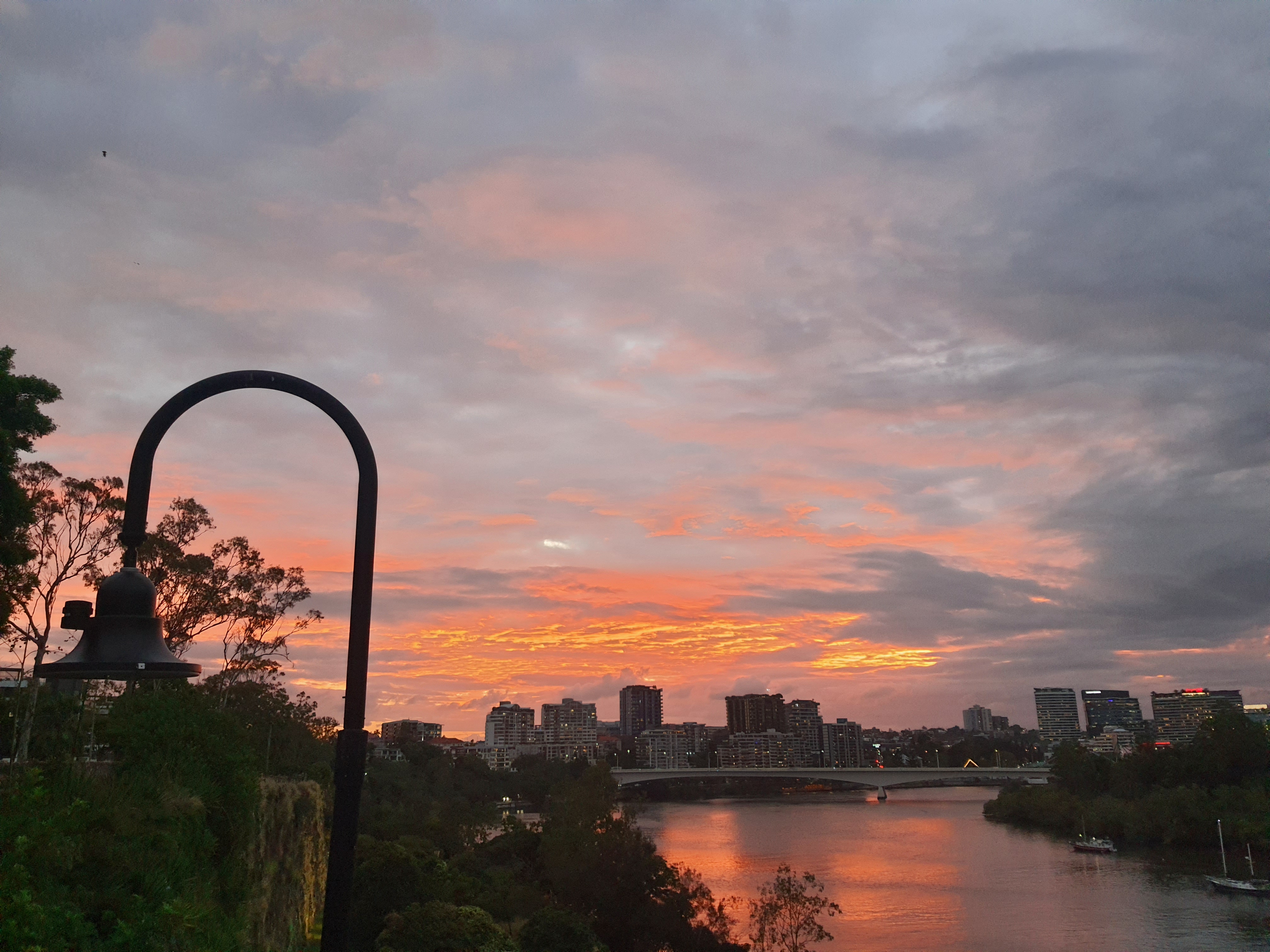 캥거루 포인트에서의 석양