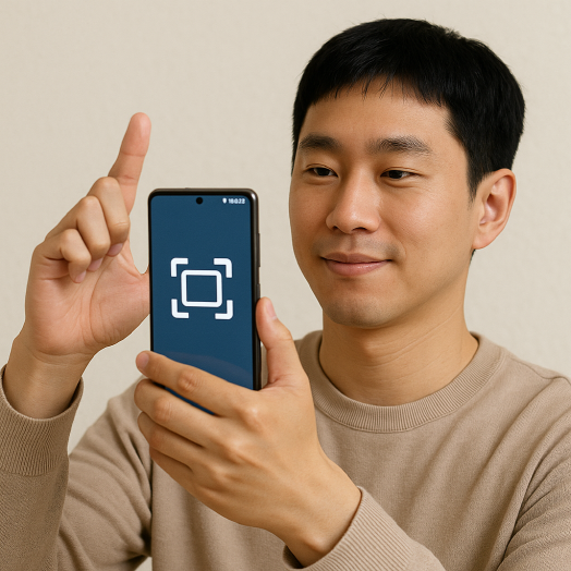 갤럭시 스마트폰 화면 캡처 사진