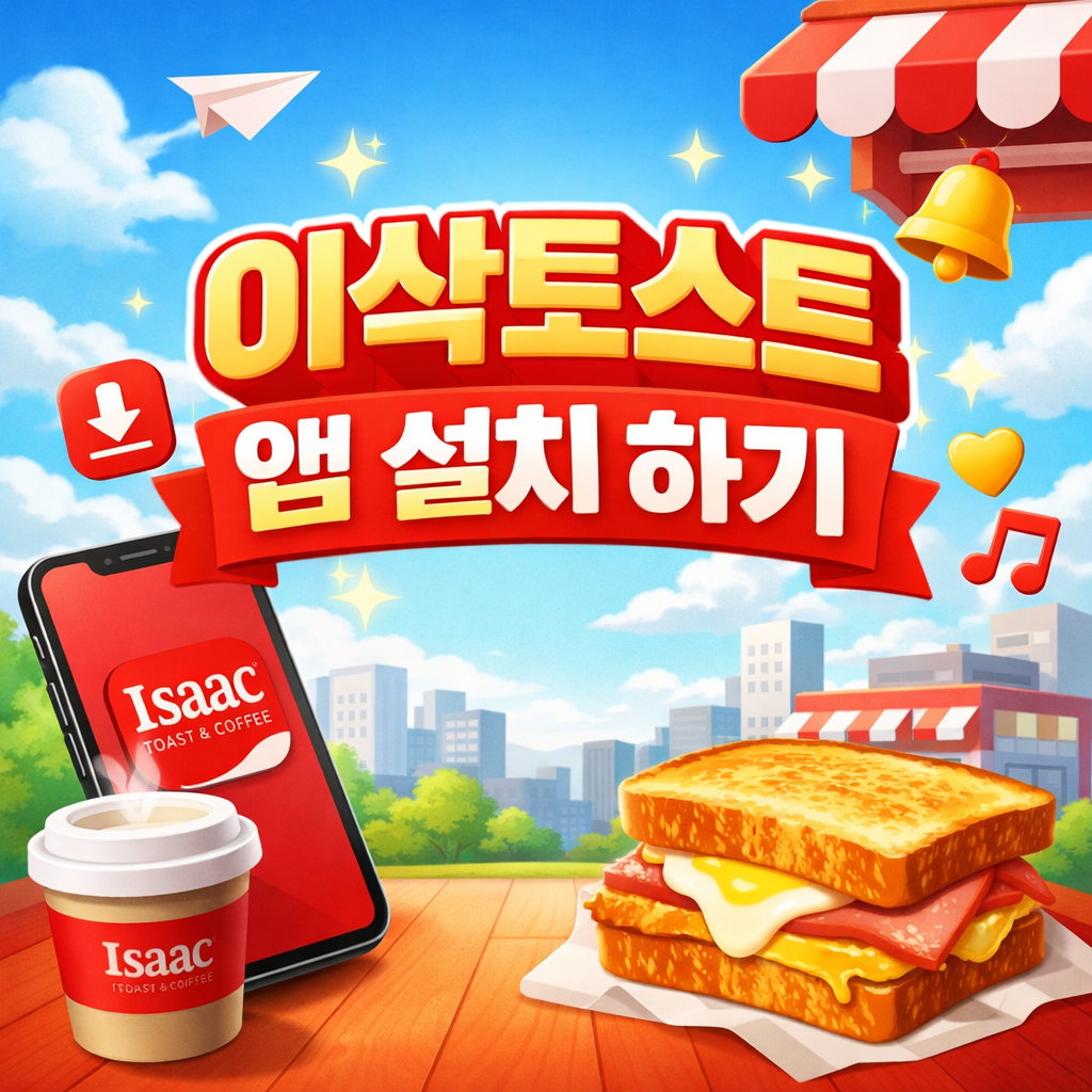 이삭 토스트 앱 설치 하기