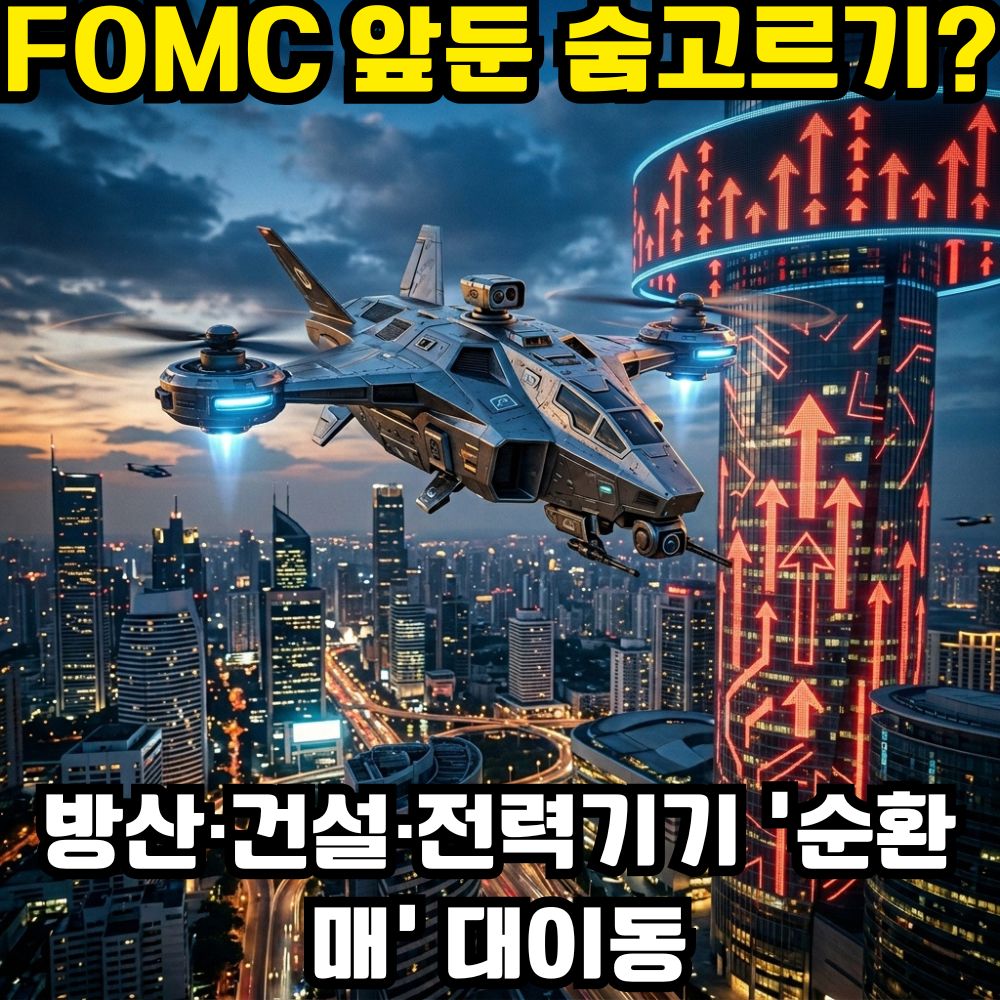 6월 17일 FOMC 관망세 속 K-방산 건설 전력기기 주도주 수급 분석