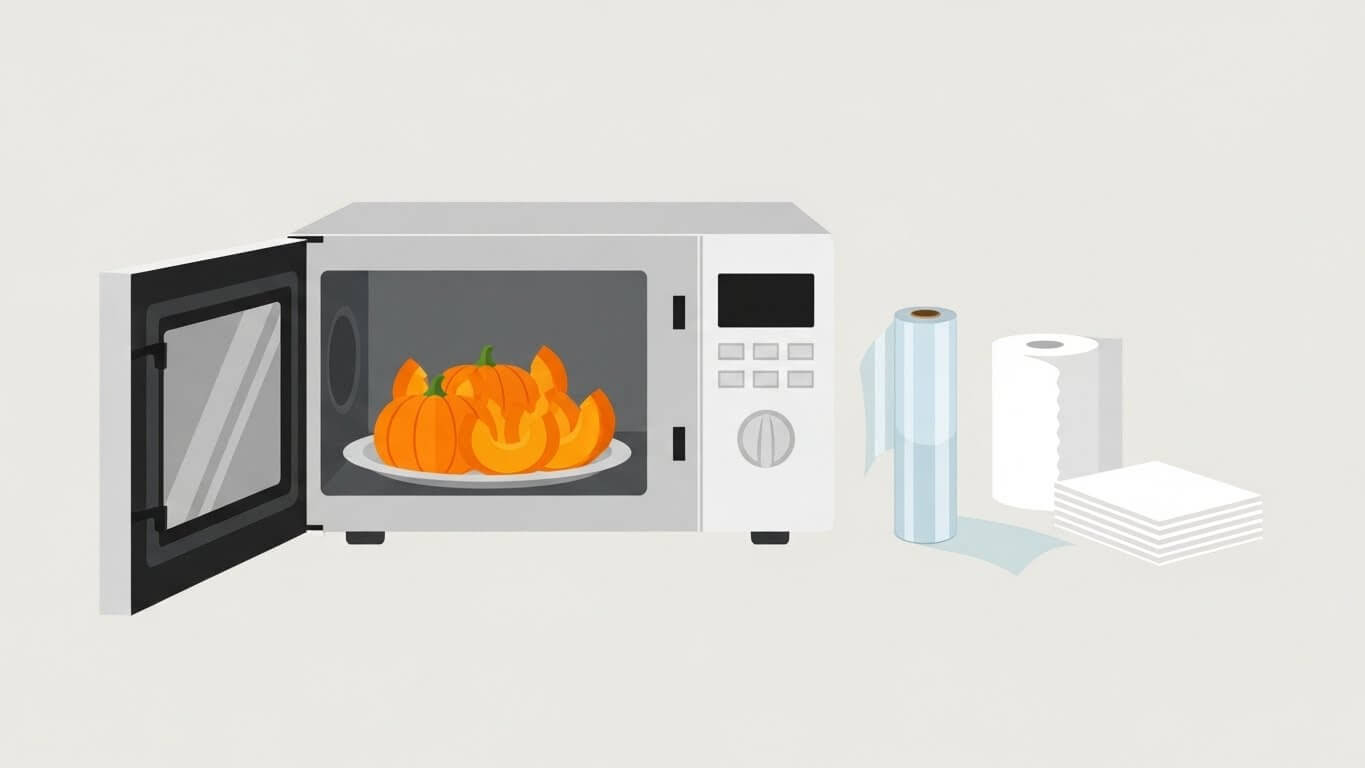 호박 찌는 법: 전자레인지로 5분 완성