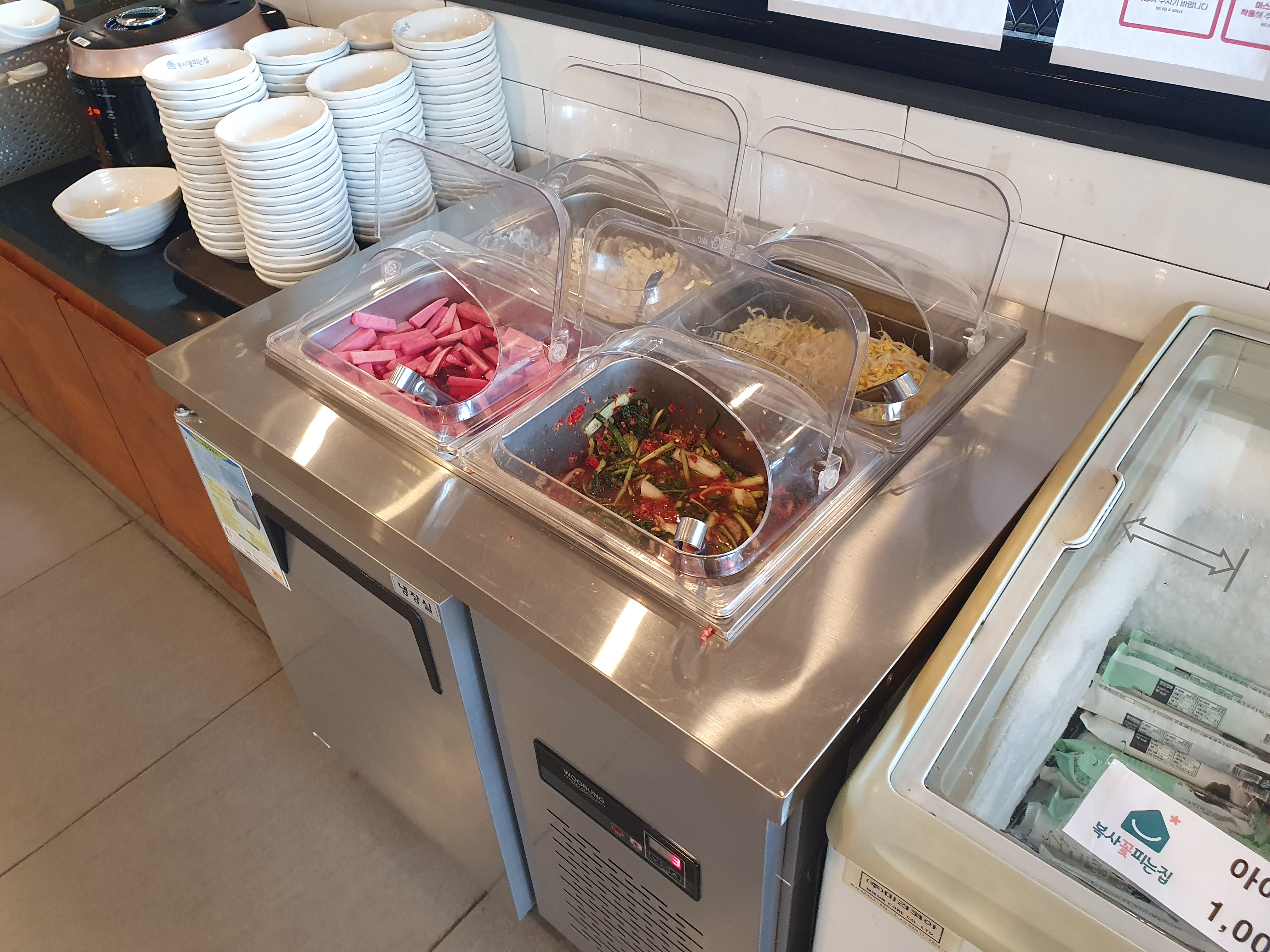 학하동 맛집 복사꽃피는집 셀프바 반찬