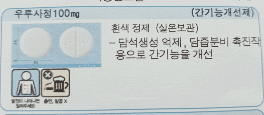 우루사정100mg처방전-캡처사진