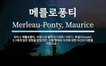 메를로퐁티 지각현상 3가지 예시와 현상학적 해석_28