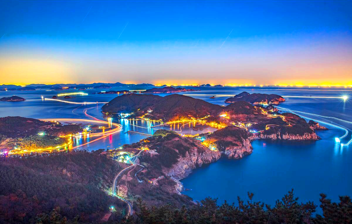 욕지도의 야경