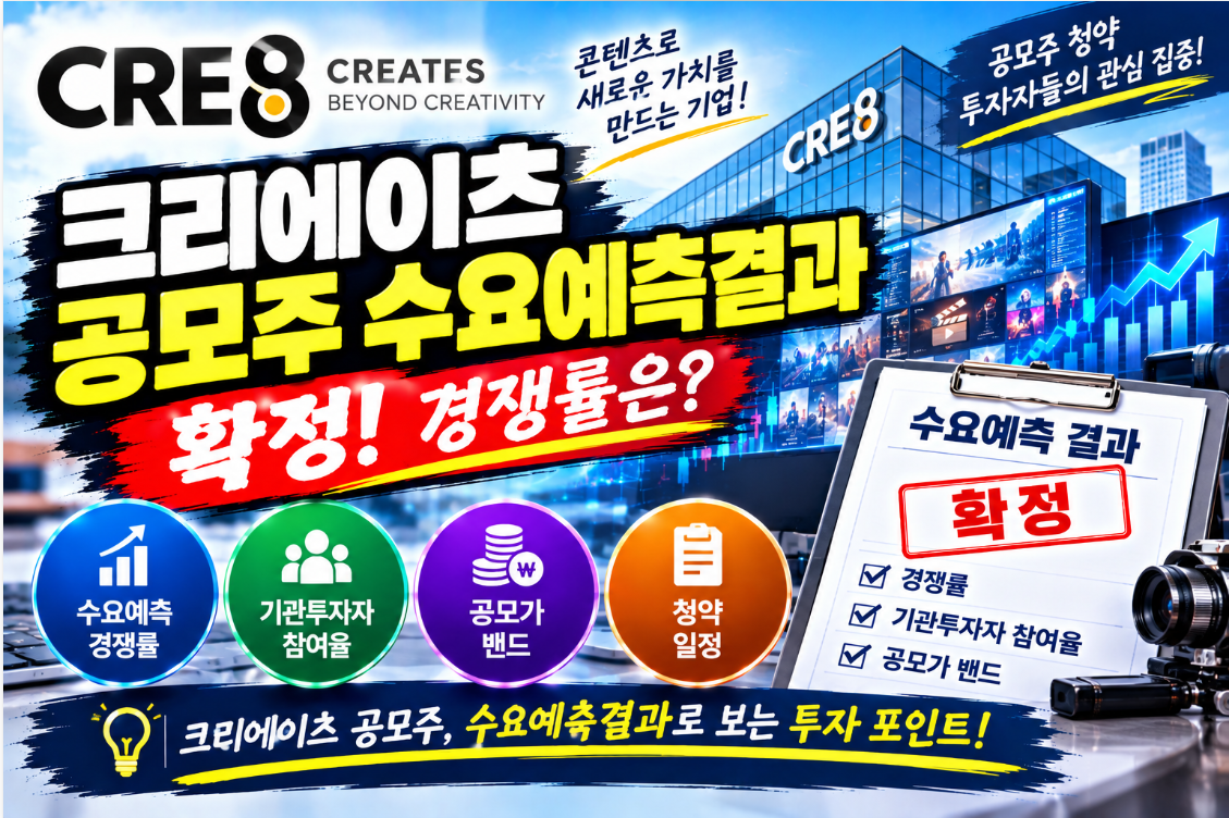 크리에이츠 공모주 수요예측결과