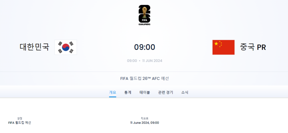 대한민국 대 중국