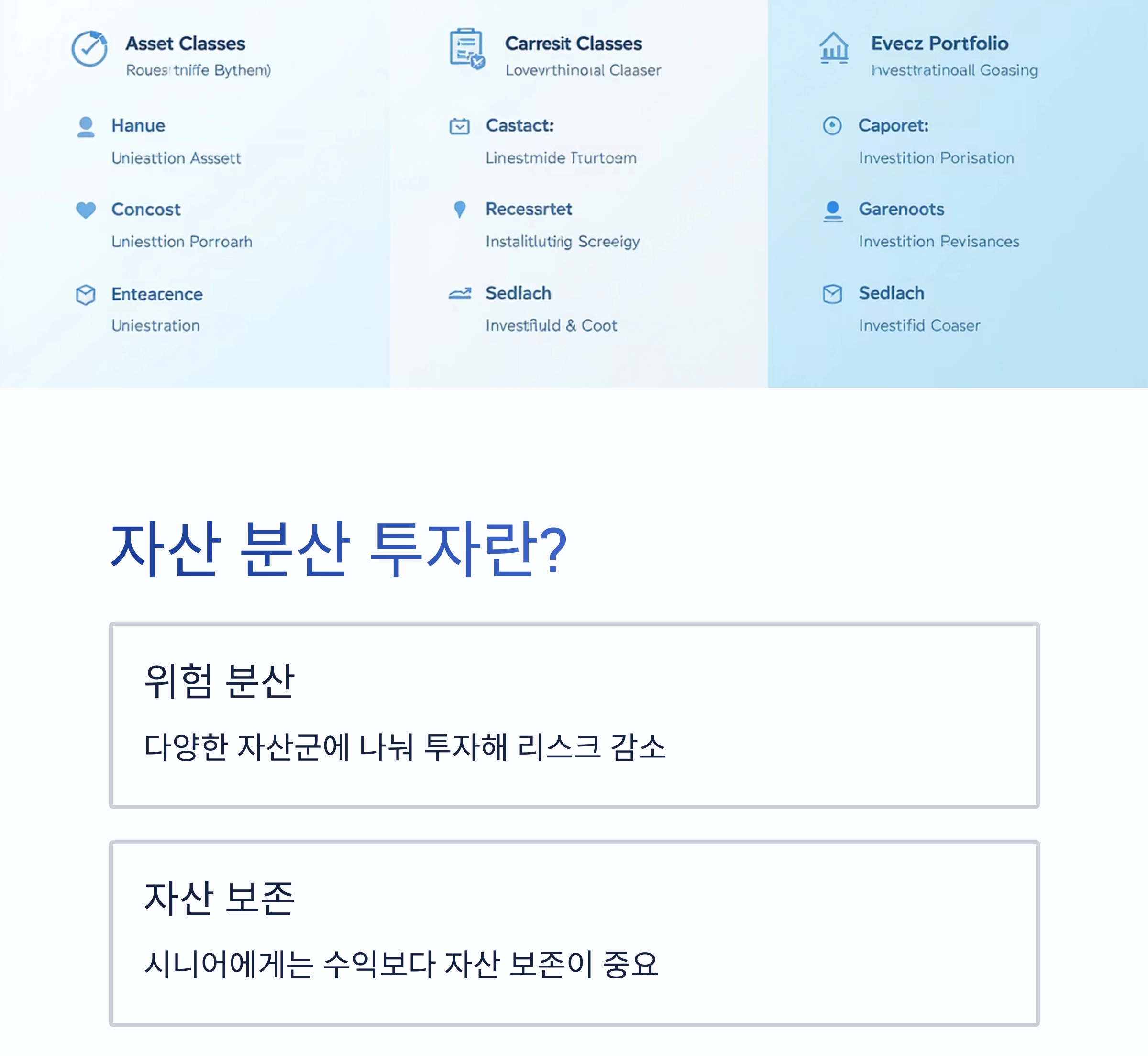 60대 이후를 위한 노후 대비 자산 분산 투자 전략