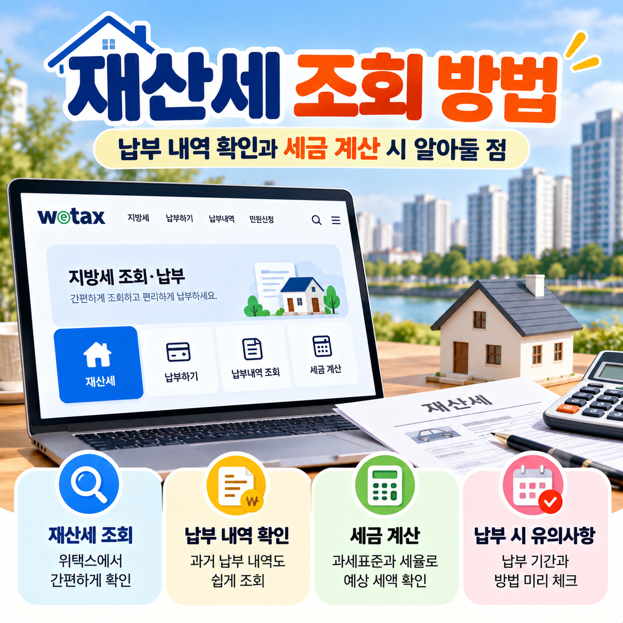재산세 조회 방법｜납부 내역 확인과 세금 계산 시 알아둘 점