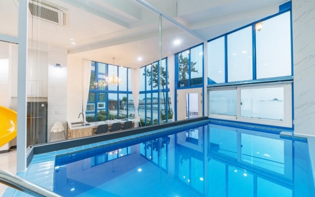 블루라떼 풀빌라 VIP 키즈 개별 수영장