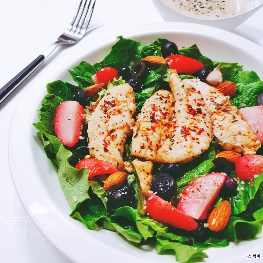 닭고기-요리-안심-샐러드-만들기-다이어트-레시피
