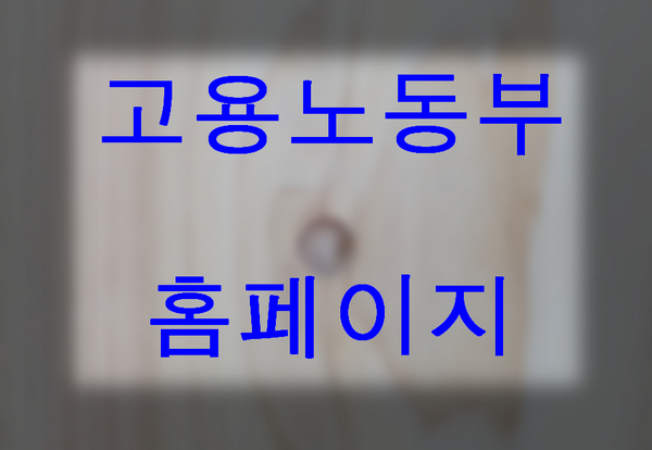 고용노동부-홈페이지