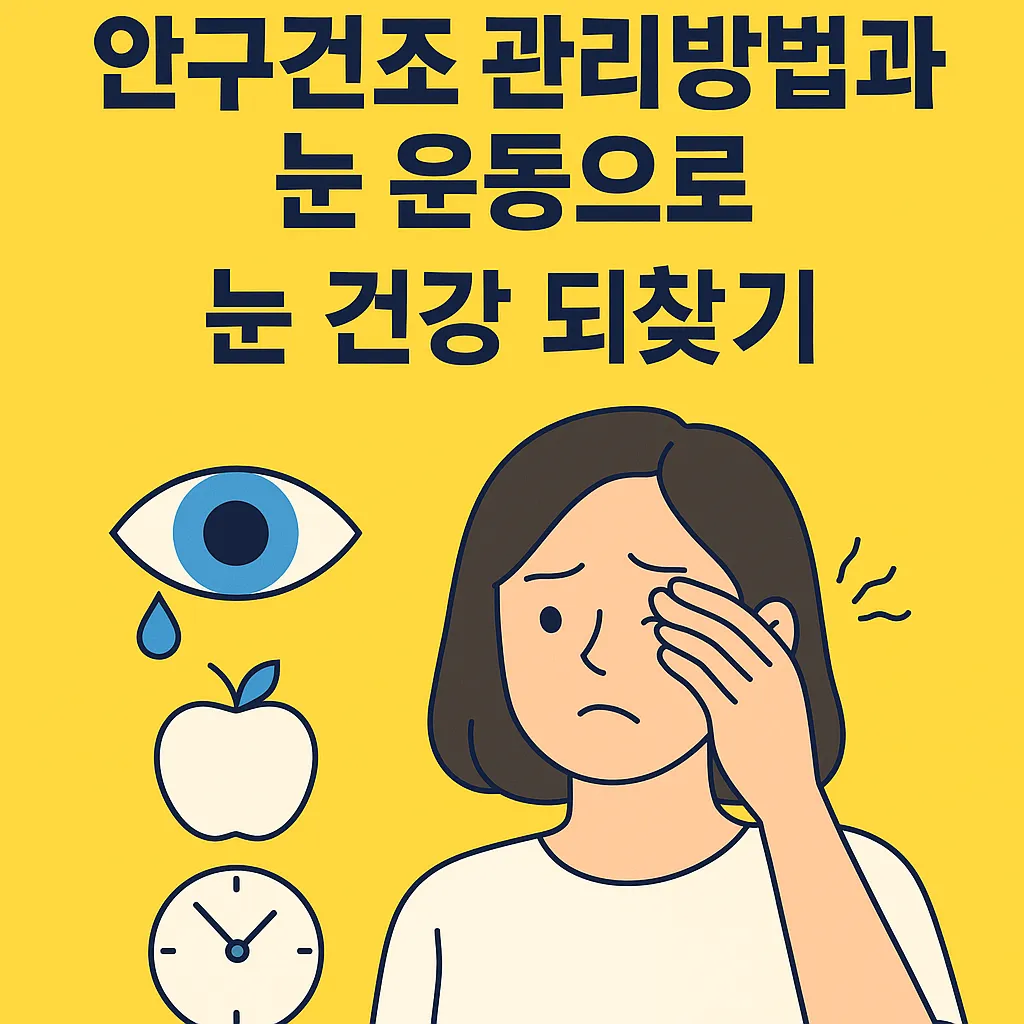 안구건조 관리방법