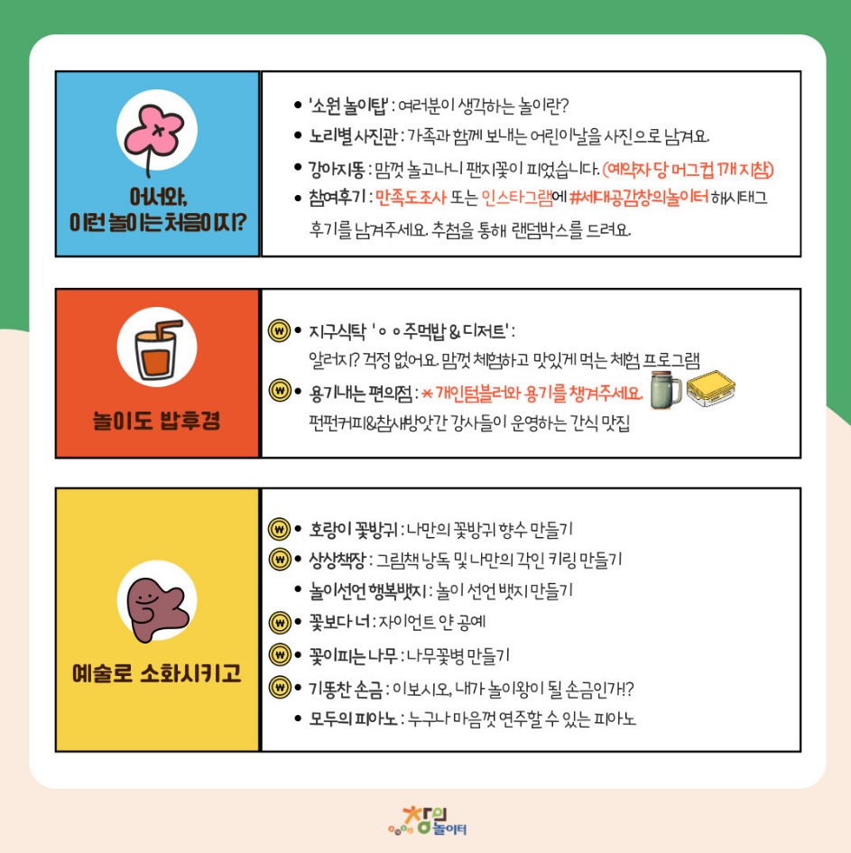 울산 놀이가 똥이다 ! 행사 안내 2