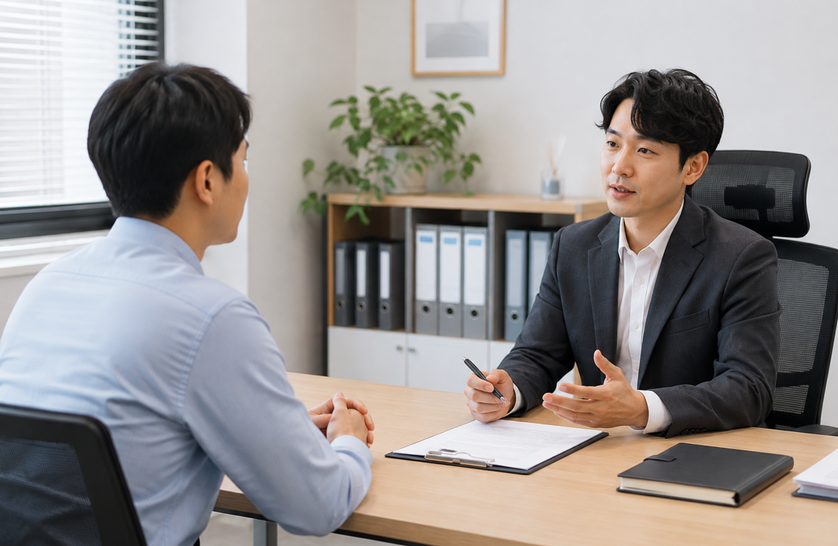 실업급여 이직 사유와 퇴사 경위를 확인하는 직장인 면담