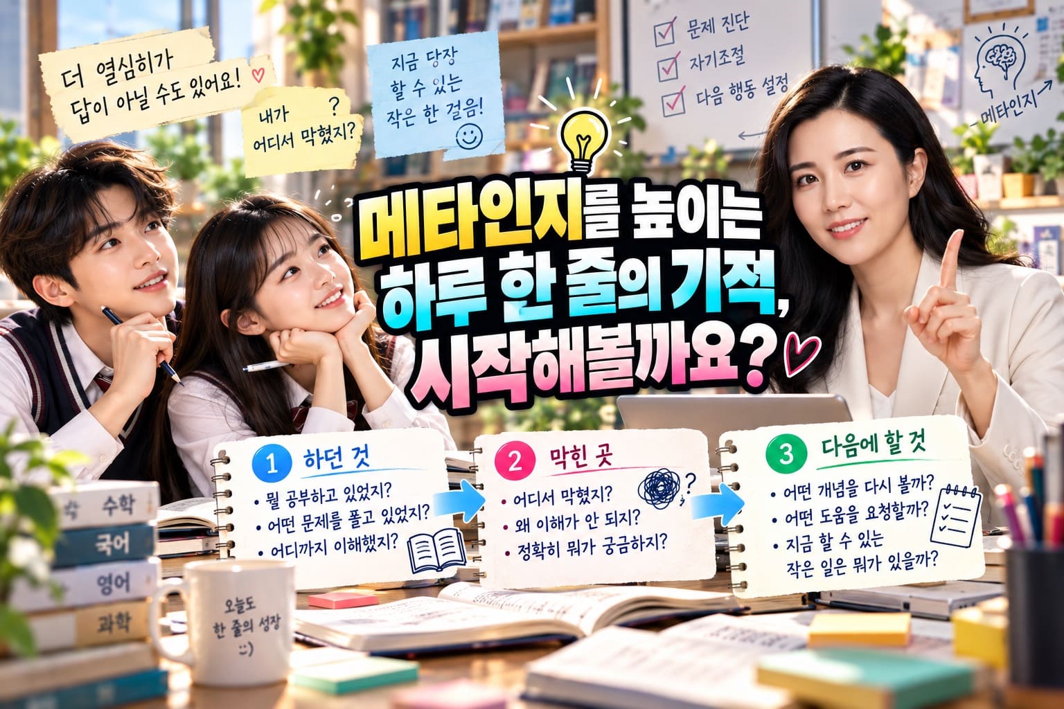 메타인지를 높이는 하루 한 줄의 기적, 시작해볼까요?