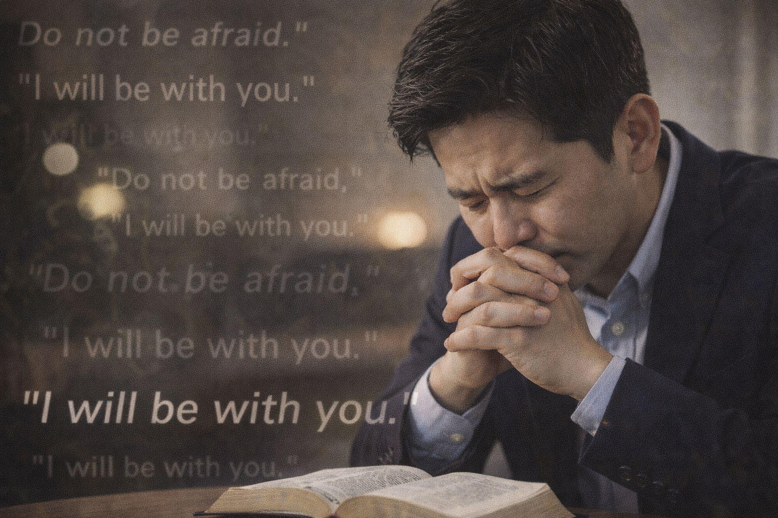 행 27:24-25 말씀에서&amp;#44; 바울이 어렵고 부정적인 상황 속에서도 두려워하지 않았던 것은 주님의 말씀을 굳게 믿었고&amp;#44; 하나님을 신뢰하는 마음을 가진 것이 묵상되었고&amp;#44; 저도 오늘 두려운 다양한 상황 속에서 주님의 약속의 말씀을 믿고 주장하며&amp;#44; 하나님을 신뢰하는 마음을 가지도록 약속과 하나님을 묵상하고 반복하는 기도를 하는 모습입니다.