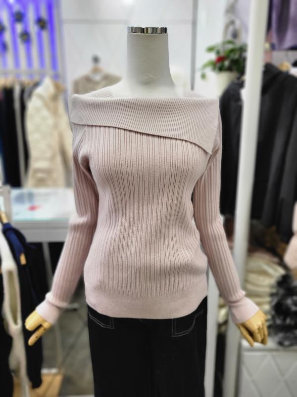 밸리걸 오프숄더 변형 니트 119960