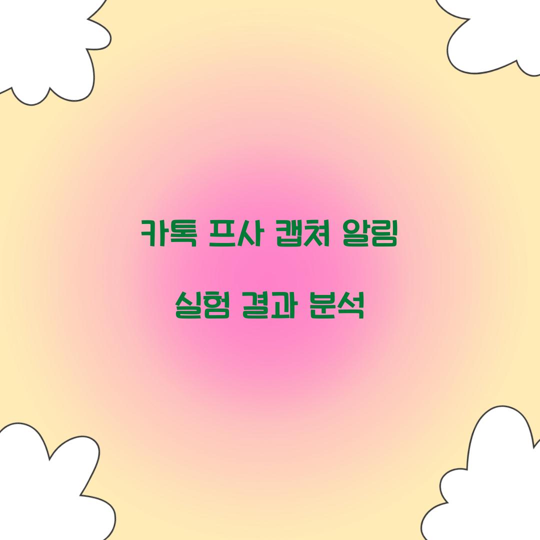 카톡 프사 캡쳐 알림