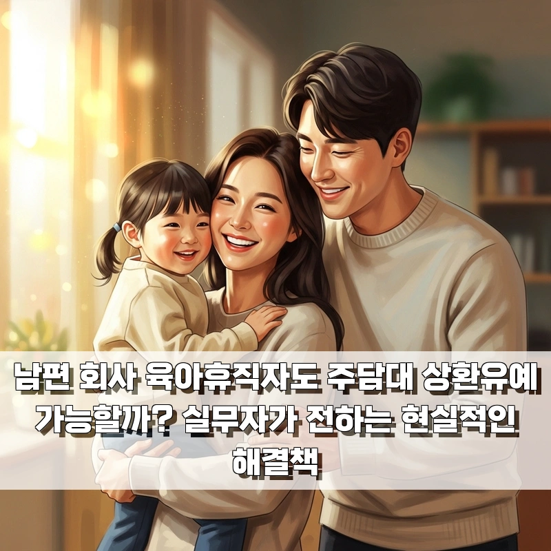 남편 회사 육아휴직자도 주담대 상환유예 가능할까? 실무자가 전하는 현실적인 해결책