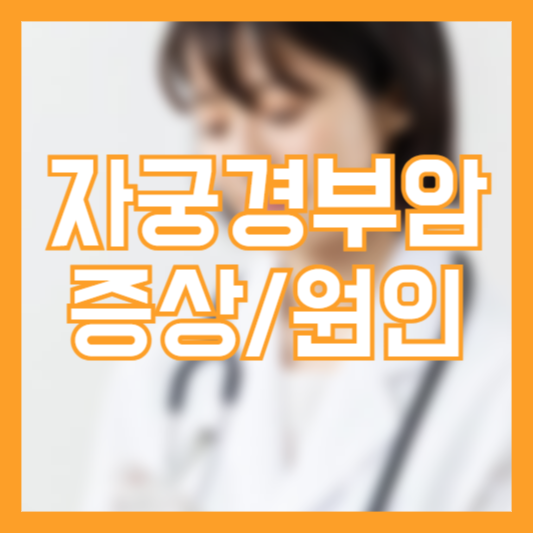 자궁경부암 초기 증상 원인 예방법!