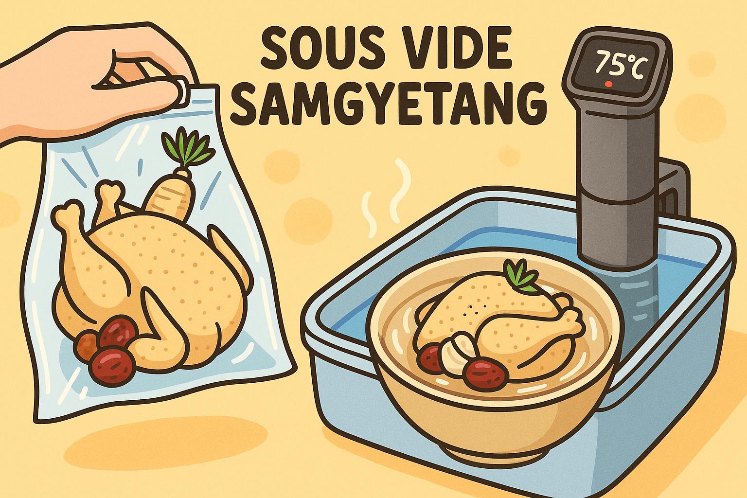 수비드 삼계탕: 건강 보양 1인용 가이드