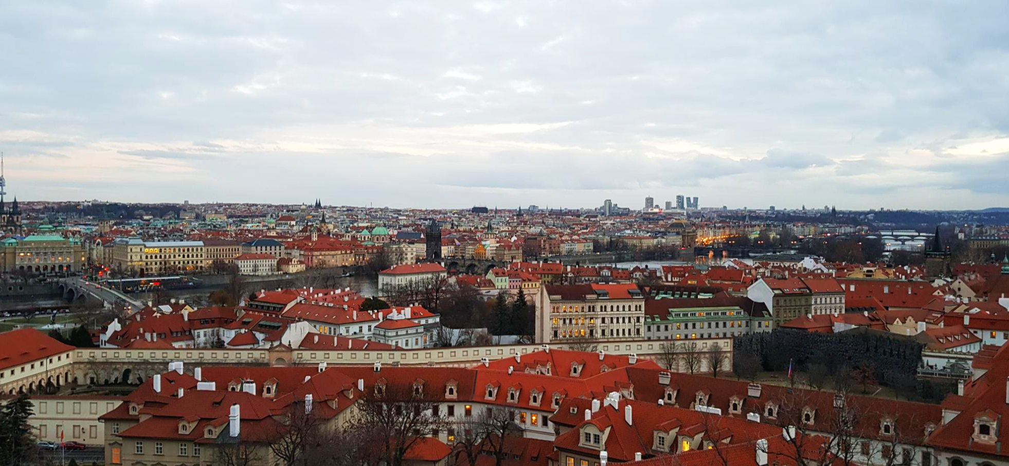 프라하 성 전망대에서 바라본 프라하