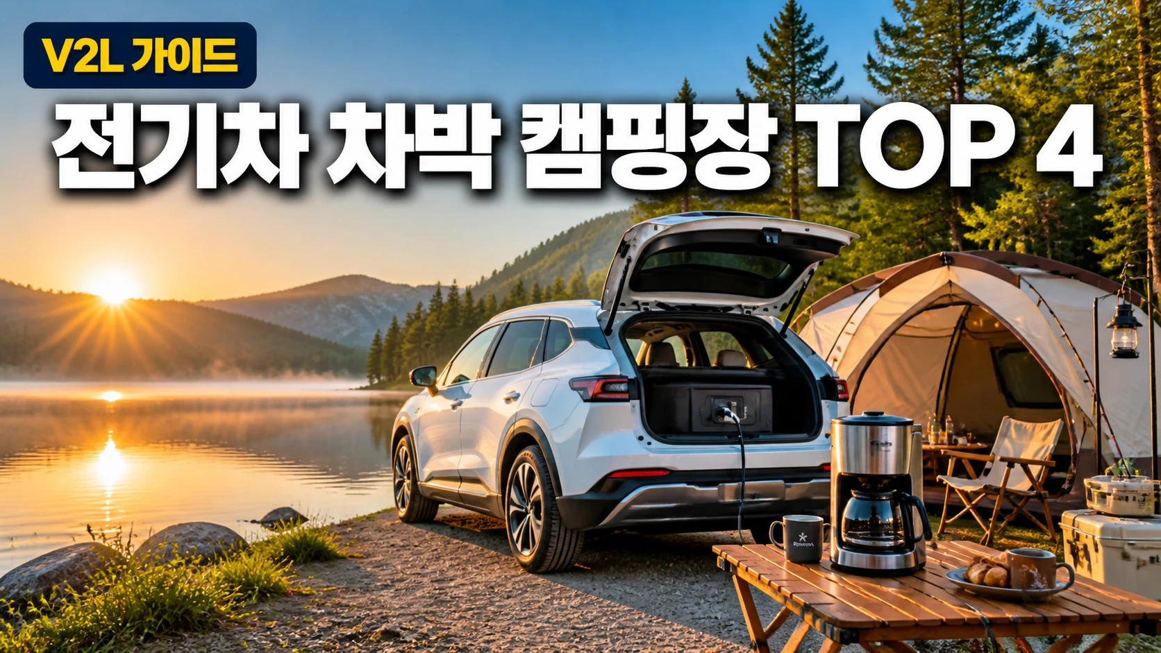 전기차 차박 캠핑장 추천 및 V2L 전력 활용 가이드 썸네일