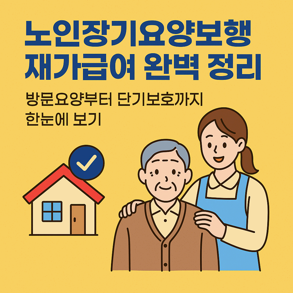 노인장기요양보험 재가급여 완벽 정리: 방문요양부터 단기보호까지 한눈에 보기