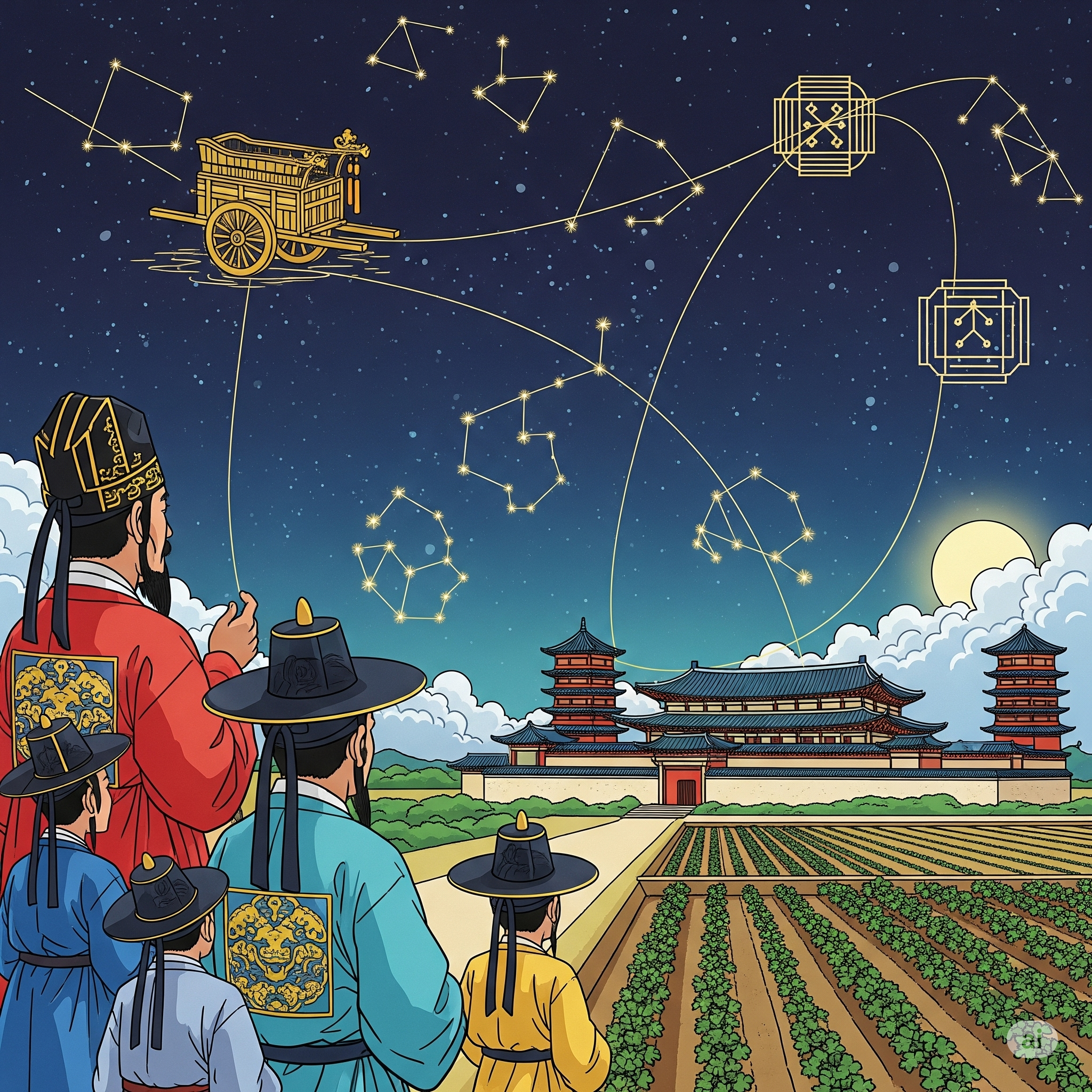 하늘에 펼쳐진 또 하나의 세계, 천상열차분야지도와 동양의 별자리