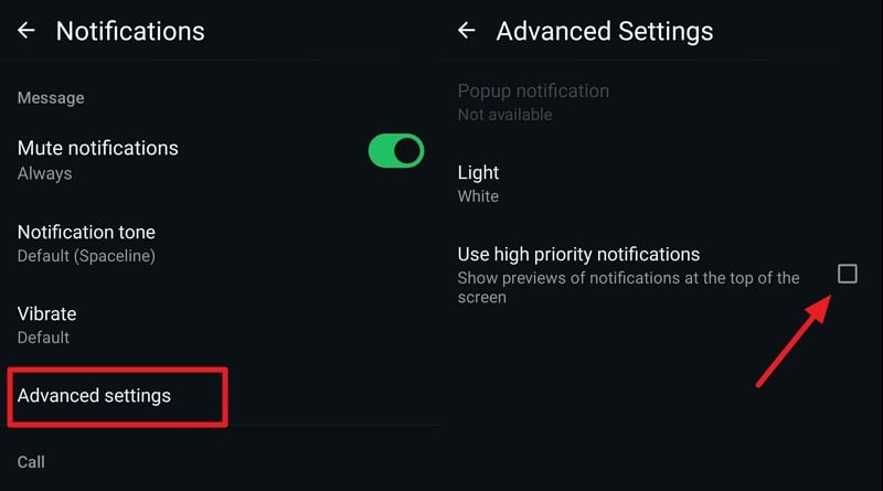 WhatsApp에서 Meta AI를 비활성화