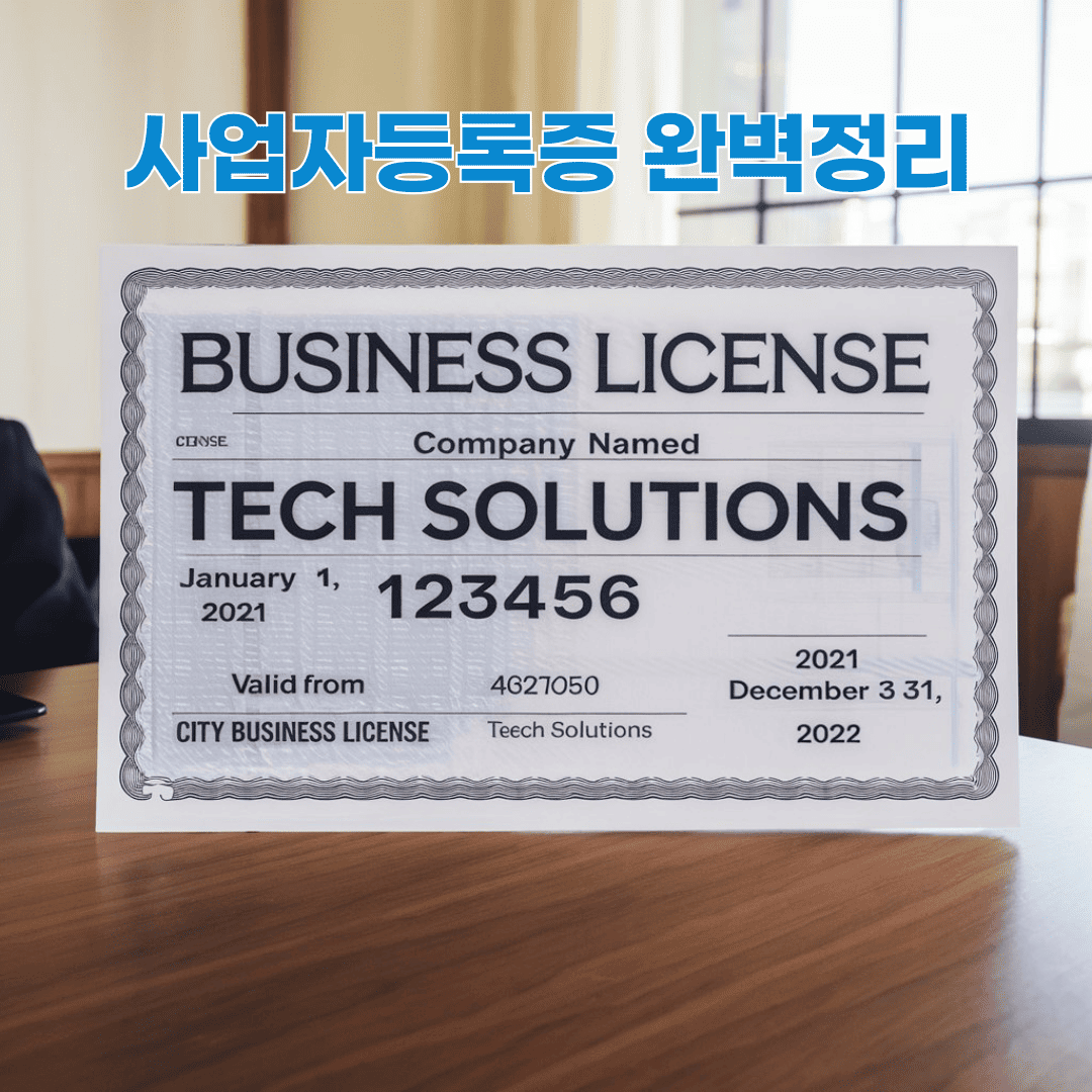 사업자등록증 완벽정리