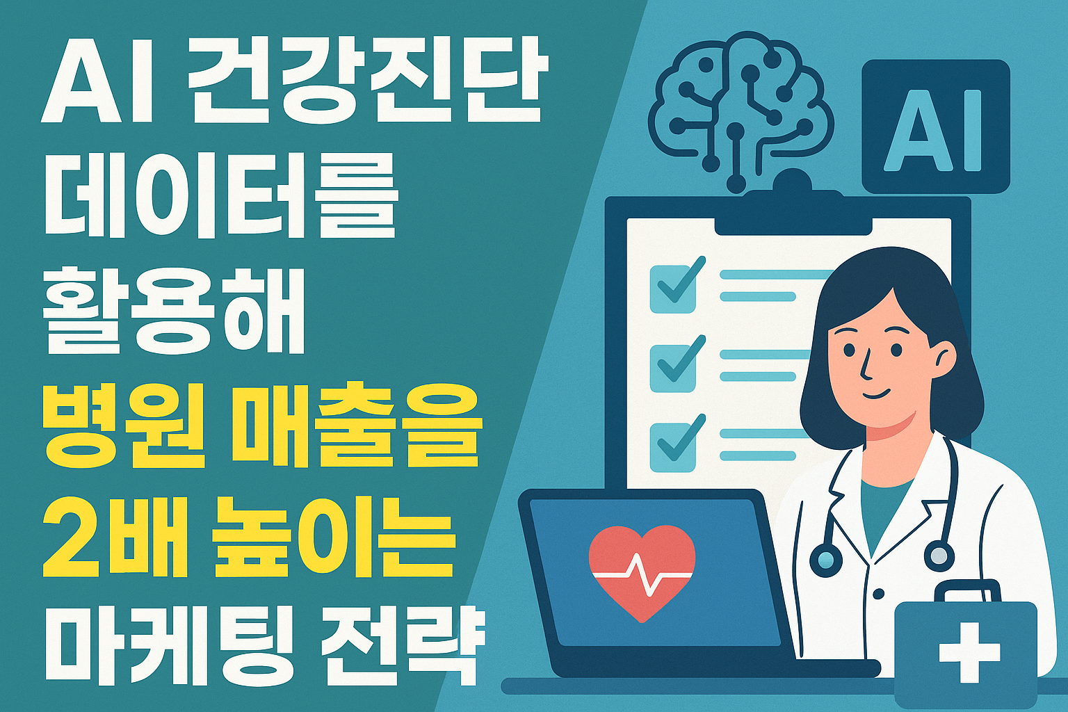 AI 건강진단 데이터로 병원 매출 올리는 마케팅 전략