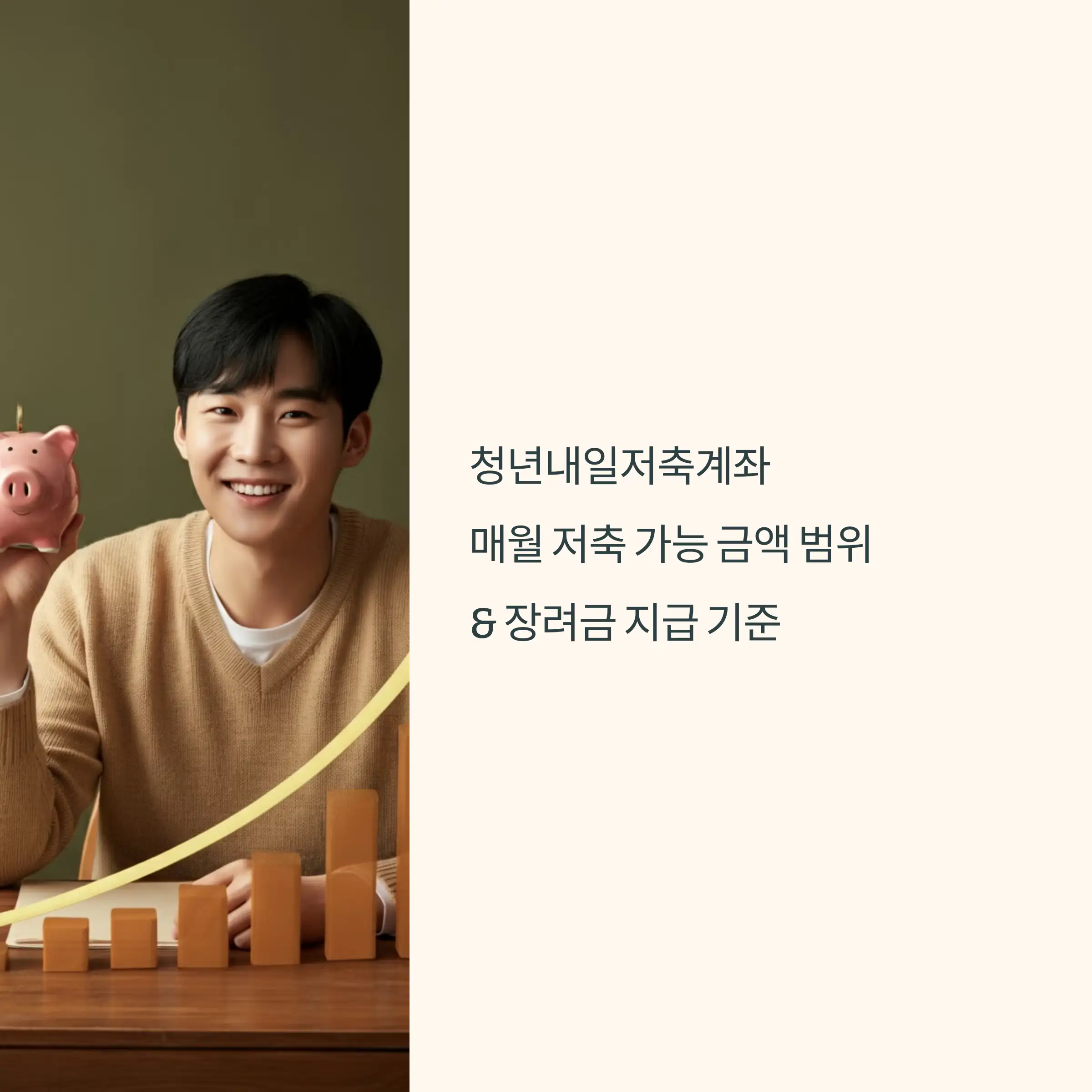 청년내일저축계좌 매월 저축 가능한 금액 범위 및 근로소득장려금 지급 기준