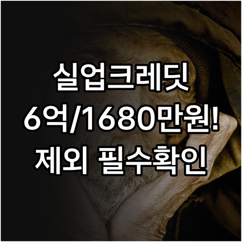 2025 실업크레딧 지원 제외 기준 ..