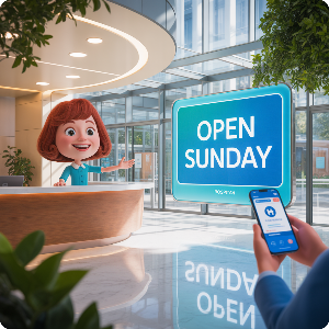 전국 주말(일요일) 문여는 병원 찾기 병원앱 이미지