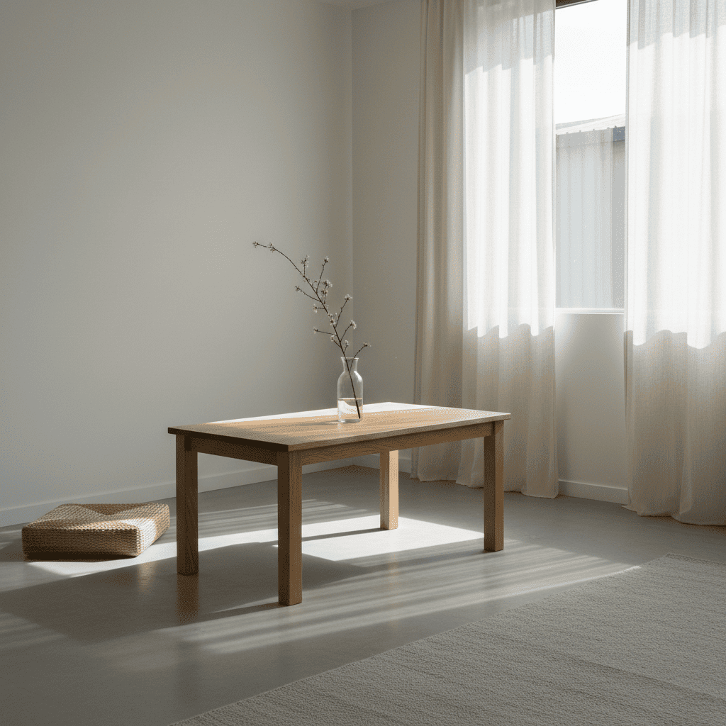 하루의 흐름을 차분히 이어가는 여백 있는 공간의 모습