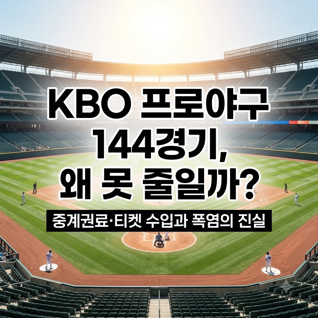 KBO 프로야구 144경기 체제를 줄이지 못하는 이유 정리