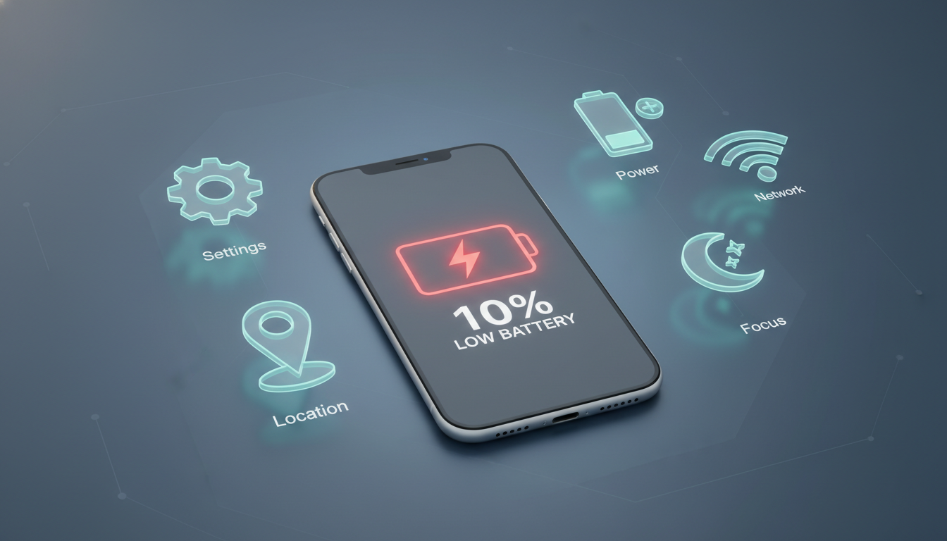 아이폰 iOS 26.4 업데이트 후 발생하는 배터리 광탈 문제와 필수 설정 아이콘