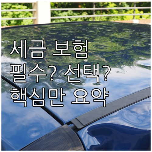 자동차세와 종합보험: 운전자의 의무와..