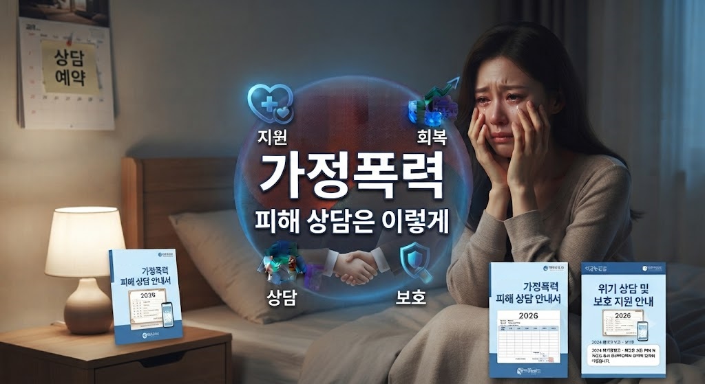 가정폭력 피해자가 홀로 울고 있는 모습 상담이 절실한 모습