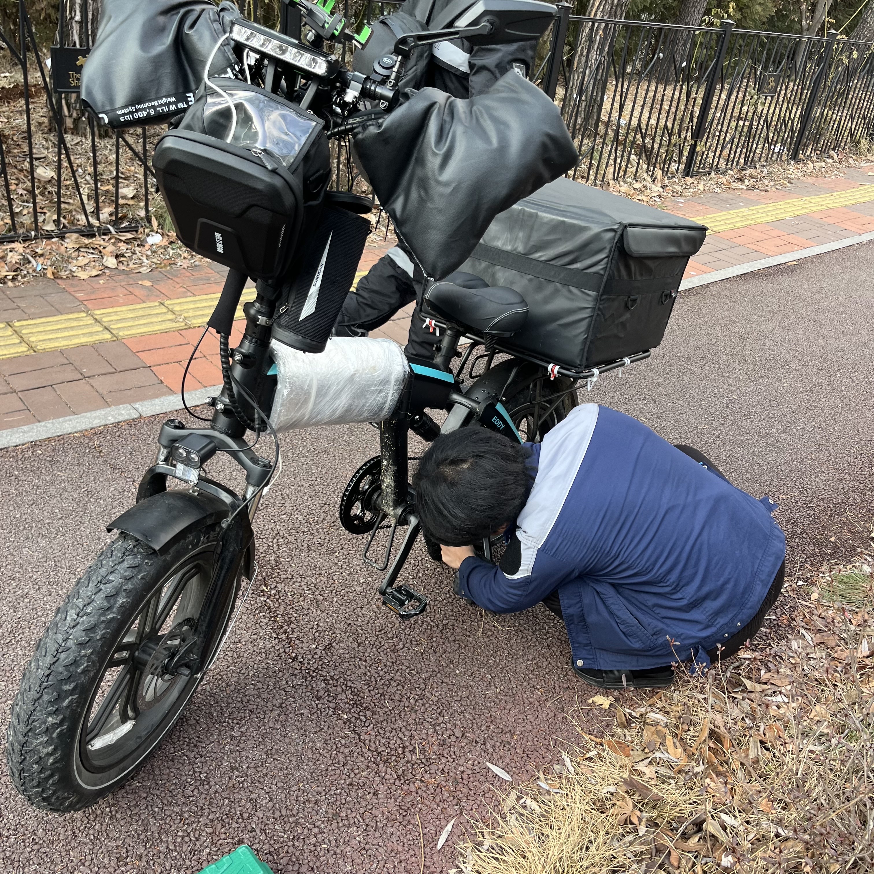 [수원 전기자전거 수리: 조보바이크 에디]-타이어 펑크 튜브 교체, JOBOBIKE EDDY AS, 화성 동탄 광교 용인 안양 오산 안산 군포 분당