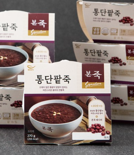 본죽 통단팥죽