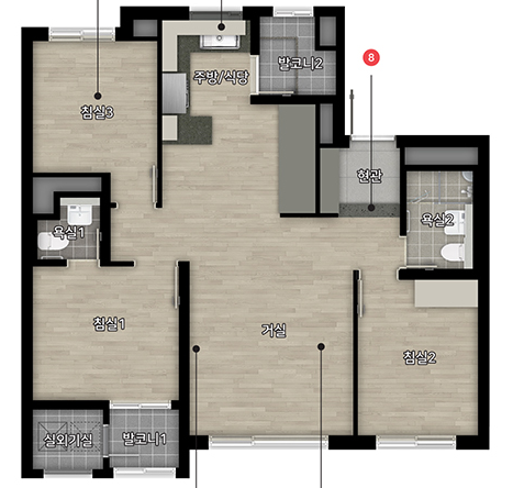 힐스테이트-관악센트씨엘-평면도-59B