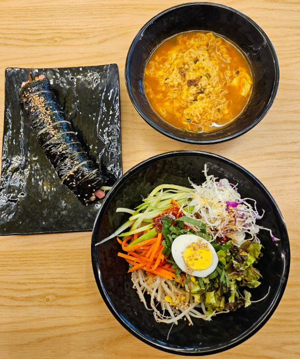 김밥천국 오늘 메뉴 항공샷