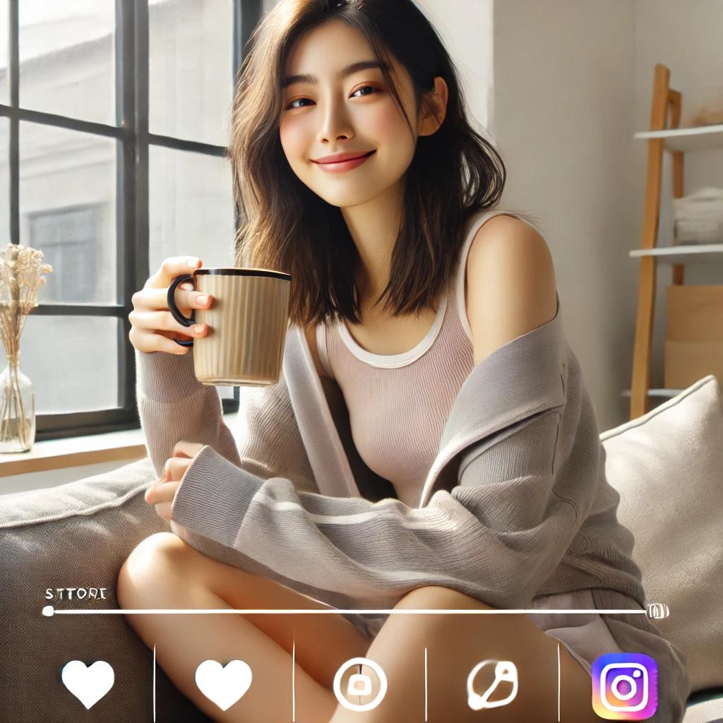 SNS 에서 인기 있는 코디 관련 사진