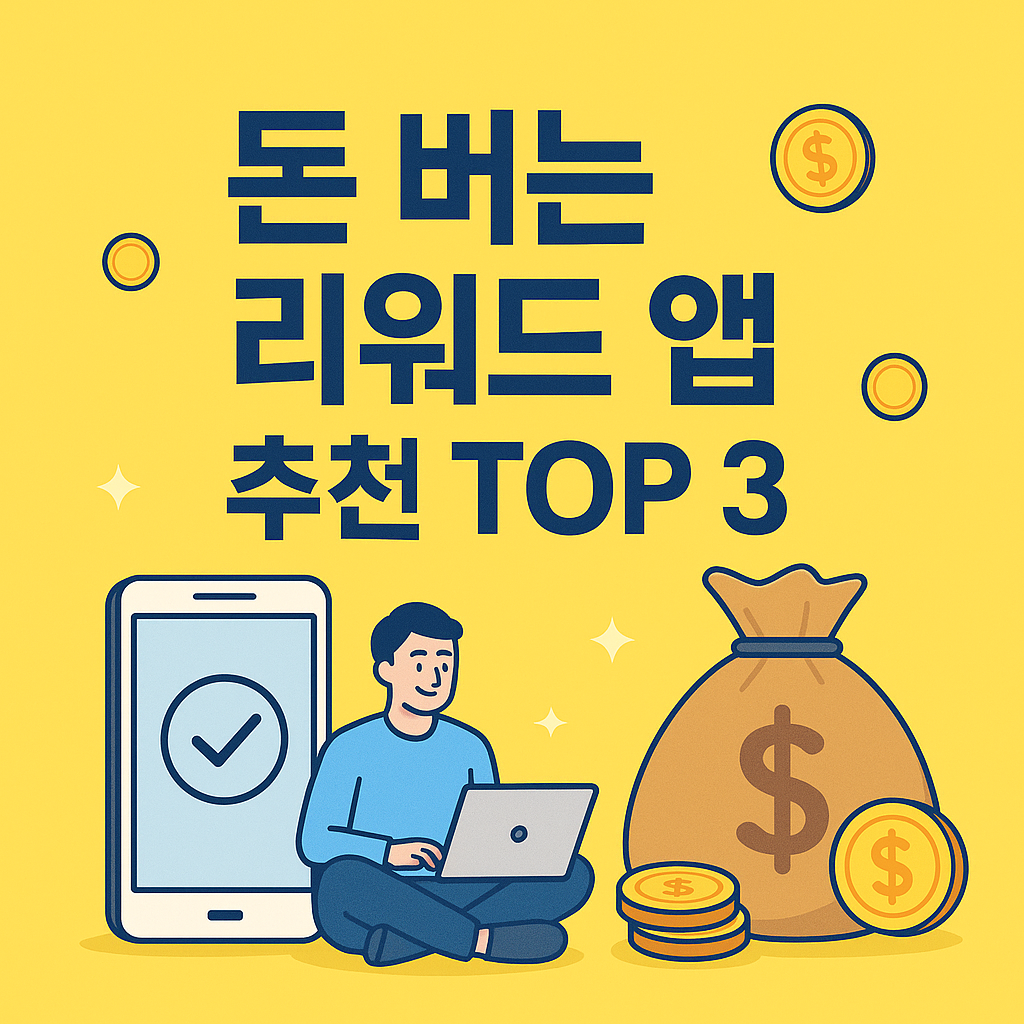 돈 버는 리워드 앱 추천 TOP 3 – 설문하고 포인트 받기